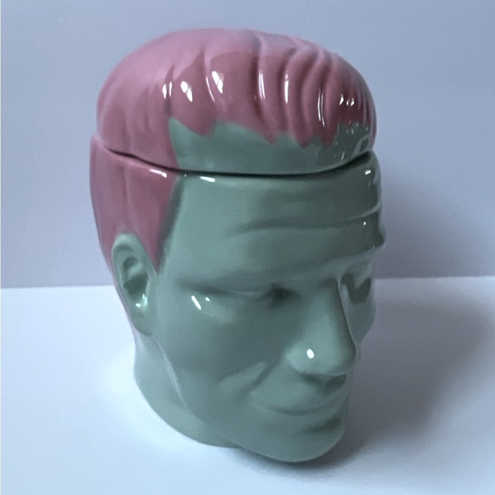 Pastel Target Bullseye Frankenstein Monster Canister Jar Decor - Picture 3 of 3